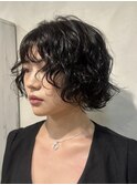 外国人風スパイラルパーマ