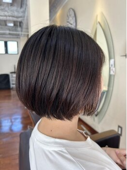 ティーシースペース 元住吉店(T.C.SPACE)の写真/髪に優しいオーガニック薬剤でダメージレス◎透明感&艶感のある白髪染めで、お洒落がもっと楽しくなる*