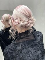 ヘアセット/お呼ばれアレンジ/シニヨンアレンジ/結婚式ヘア