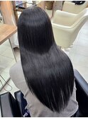髪質改善カラー♪ ブリーチなしブルーブラック