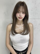 ユーフォリア 渋谷グランデ(Euphoria SHIBUYA GRANDE)&nbsp;韓国ヘア レイヤーカット 顔周りレイヤー 小顔カット 韓国巻き