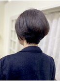 大人丸みショート_骨格フォルム_ツヤ髪
