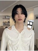 メンズセンターパートウルフ！