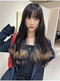 ロング裾カラー