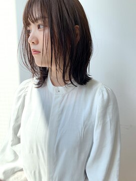 アフロート ギンザ(AFLOAT GINZA) 銀座ミディアムボブ割れない前髪顔周りカット32