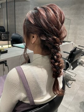 シーク センター南店(seek) 360度可愛い*編みおろし×ピンクベージュ