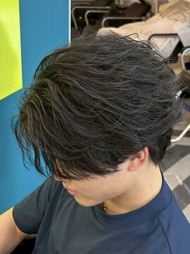 ダズルヘアラッシュ(DAZZLE hair RUSH) 名古屋毛流れセンターパートニュアンスパーマフェザーパーマ30代