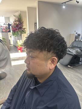 リイ(Lii) メンズ　ショート　スペインカール　プードルパーマ　パーマ