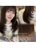 ドルセ(Dulce) レイヤーカット韓国レイヤー×オリーブカラー