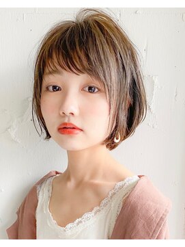 パザパ 交り江店(PA.ZA.PA.) ゆるふわショートボブ/ココアベージュ/20代30代40代
