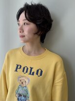 アクシス ナゴヤ(AXIS NAGOYA) ミルクティーブロンド/ダークブルー/デジタルパーマ/名古屋