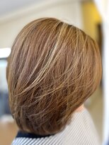 ビーワンヘアー 藤井寺 土師ノ里(B1hair) ハイライト/ショートボブ/20代30代40代