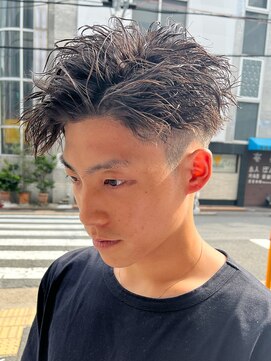 エルマーク 本山(L-MARK) スパイキーショート/アップバング/ツーブロック/メンズ/眉毛