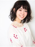 ふんわりナチュラルボブ