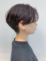 テトヘアー(teto hair) short (暗髪パープル、刈り上げ、ハンサムショート)