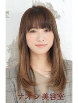 ナオシ トレス 富雄店(nao*c tres)&nbsp;【富雄nao*c tres】ベージュアッシュカラーのロングスタイル