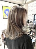 立体感のある外国人風ハイライトスタイル☆