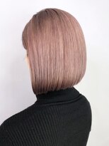 アイティーバイアルバム 八王子店(IT by ALBUM)&nbsp;ピンクベージュミニボブ_ラベンダーカラーくびれミディ_ba327041