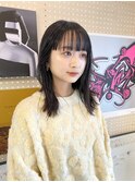 ロングヘア/アッシュカラー/地毛風カラー