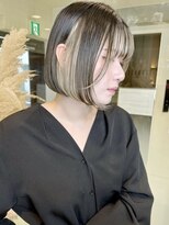 トルネード(TORNADO) 切りっぱなしボブ インナーカラー イヤリングカラー t1117