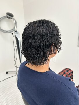 ブリックメン(BLICMEN.) ミディアムウルフ×パーマ