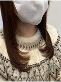 蒲郡ヘアカラー/顔周りレイヤー/ストレート/ワンカール/美髪