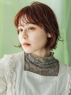 ミルコ 蕨店(milco) 【ショートボブ】丸みボブスタイル赤みブラウン