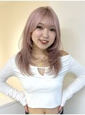 レイヤーカット　ハイトーンカラー　　