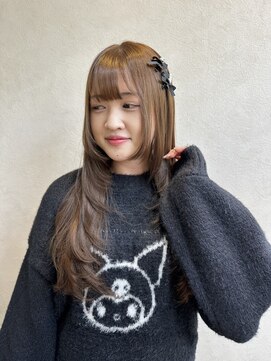 ネウィ 大分中央町店(newi) 【まーぼー】@maa___bo_ざっくり顔周りレイヤーでオシャレ可愛い