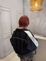 アソビ(Asobi)&nbsp;【ブリーチ1回】チェリーレッド×TWICEモモレイヤーボブ