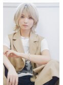 細めハイライト#韓国風巻きフィッシュボーン#刈り上げショート