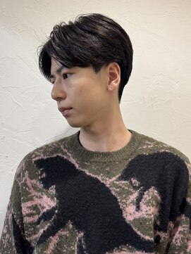 アイヴィー 池袋(IVY) 池袋センターパート毛流れパーマ◎[池袋メンズ美容室］