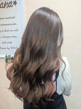 レアナ バイ ニーナ(Leana by NINA) インナーカラー【パステルパープル】プルエクステ