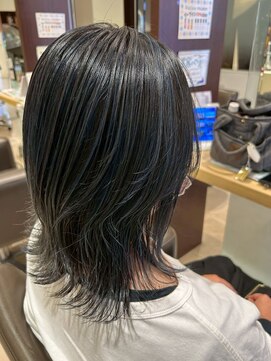 エヌアンドエーコンティ(N&A CONTi) クールな印象◎ブルーハイライト×レイヤースタイル/ブリーチ