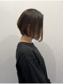 レイヤーボブ、艶カラー
