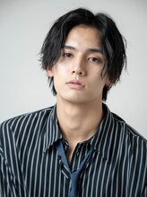 メンズ ソース 梅田(MEN'S SOURCE) ラフウェーブセンターパート/メンズ