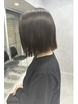 サイン(Sign)&nbsp;20代30代40代ラベンダーグレージュ☆切りっぱなしボブ♪