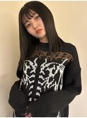 透明感ナチュラルブラウンブリーチなし×暗髪×20代30代