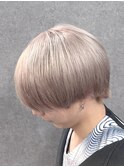 ミルクティーグレージュ/ミルクティーベージュ/ラウンドマッシュ