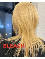 ジュノヘアージャパン 表参道(JUNO HAIR JAPAN)&nbsp;★地毛からブリーチ2回抜きっぱなしブロンドヘア★ロングウルフ