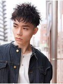 アクティブショートハーフアップバング刈り上げフェード/本厚木
