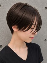 トゥルートラスト 和戸店(True Trust)&nbsp;前下がり×ハンサムショート×ダークブラウン