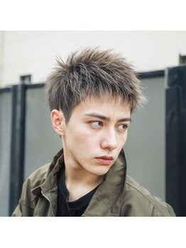メンズクル(men's quru.)の写真/《トレンドパーマもお任せ◎》幅広い世代のメンズに人気のフェザーパーマで短めでも色気をプラス（勝川駅）