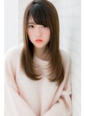 『ROMA』清潔感のある愛され小顔ワンカールストレート