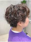 しっかりパーマ、マッシュショート、マニッシュショート