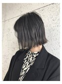 切りっぱなしボブ×ダークグレージュ