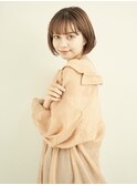 ボブ/カーキグレージュ/マッシュショート/大人かわいい[新宿駅]