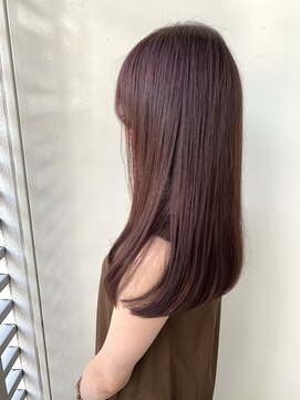 ジーナ 福岡千早(Zina) 【福井崇洋】艶カラー/ミルクティーピンク/20代30代40代