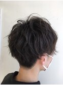 20代30代メンズツイストパーマ束感トラッドオシャレ感ショート