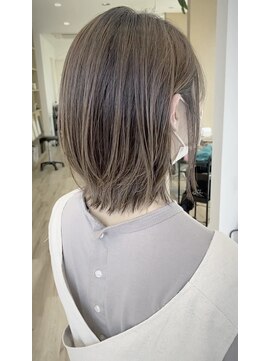 ヘアーメイク ダブル(HAIR MAKE double) グラデーションハイトーンボブ